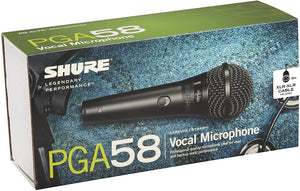 SHURE Vocal Mic PGA58 with XLR Cable