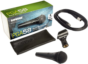 SHURE Vocal Mic PGA58 with XLR Cable