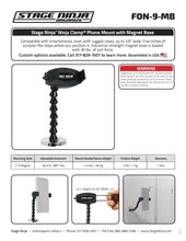 Load image into Gallery viewer, Stage Ninja Phone Mount with Magnetic Base - KickStrap