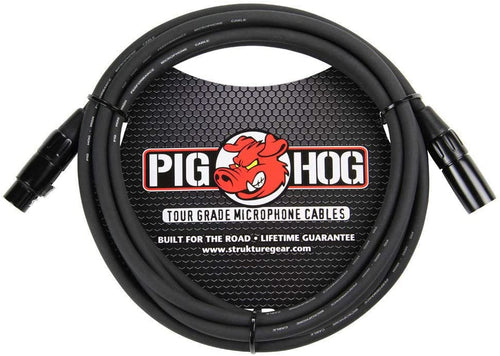 Pig Hog PHM10 8mm Tour Grade Mic Cable, XLR 10ft
