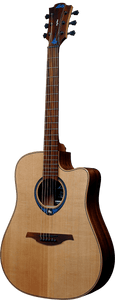 HyVibe Dreadnought Acoustic Electric Cutaway Smart Guitar. Solid Ceder