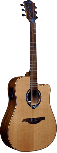 HyVibe Dreadnought Acoustic Electric Cutaway Smart Guitar. Solid Ceder